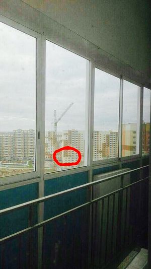 Вид на строящийся дом