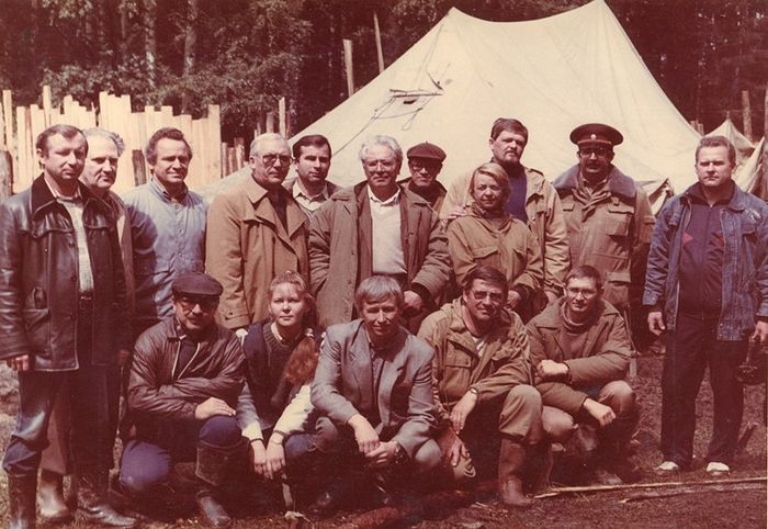 Участники эксгумации останков царской семьи 11-13.07.1991 г.