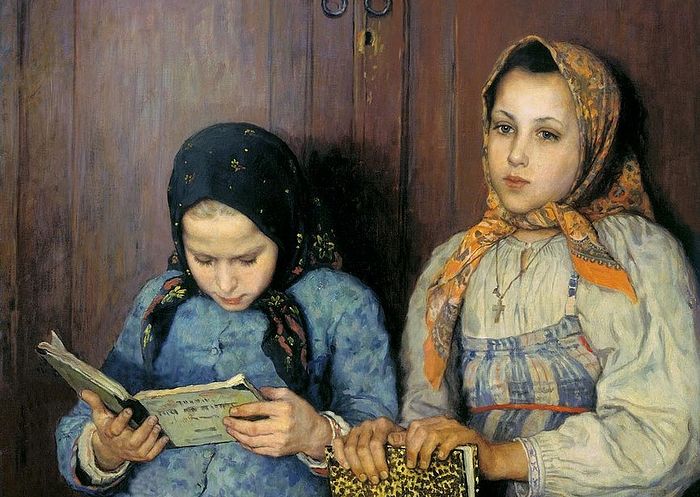 Николай Богданов-Бельский. Ученицы