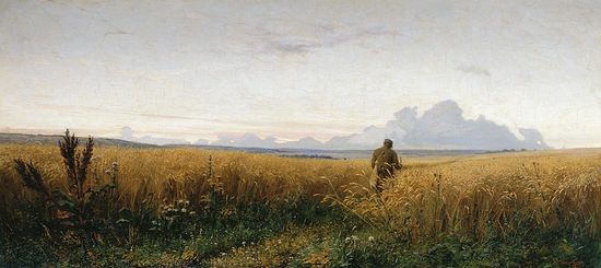 Г. Г. Мясоедов. Дорога во ржи. 1881 г.